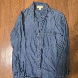 Cloth & Stone Denim Button-Up Shirt
